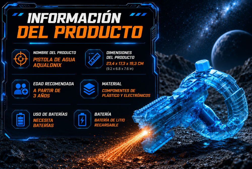 Pistola de agua Aqualonix