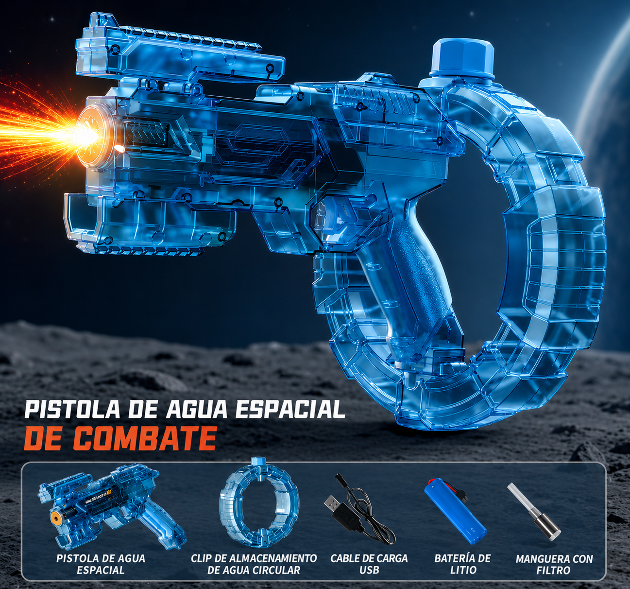Pistola de agua Aqualonix