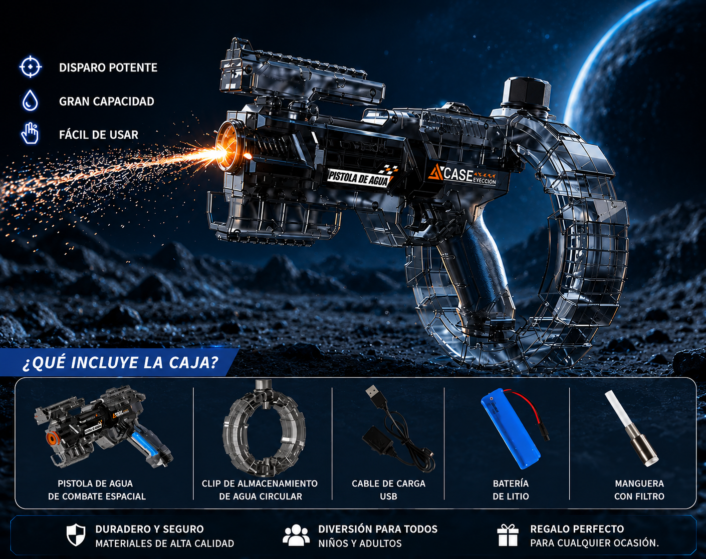 Pistola de agua Aqualonix